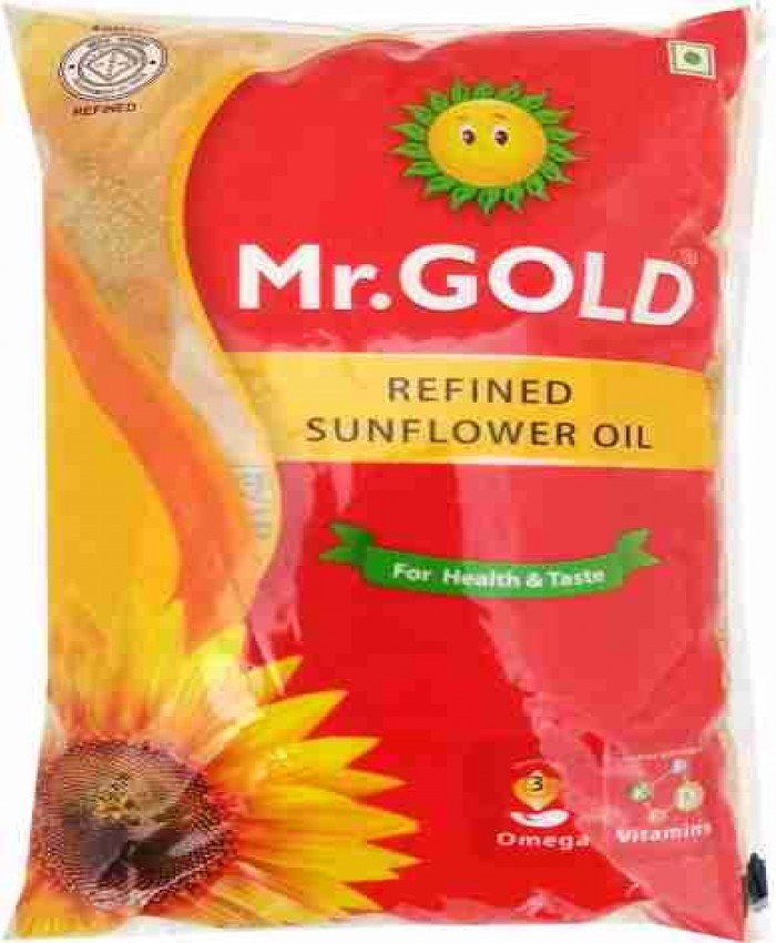 Edible Oil, Mr. Gold Refined Sunflower Oil 1 L